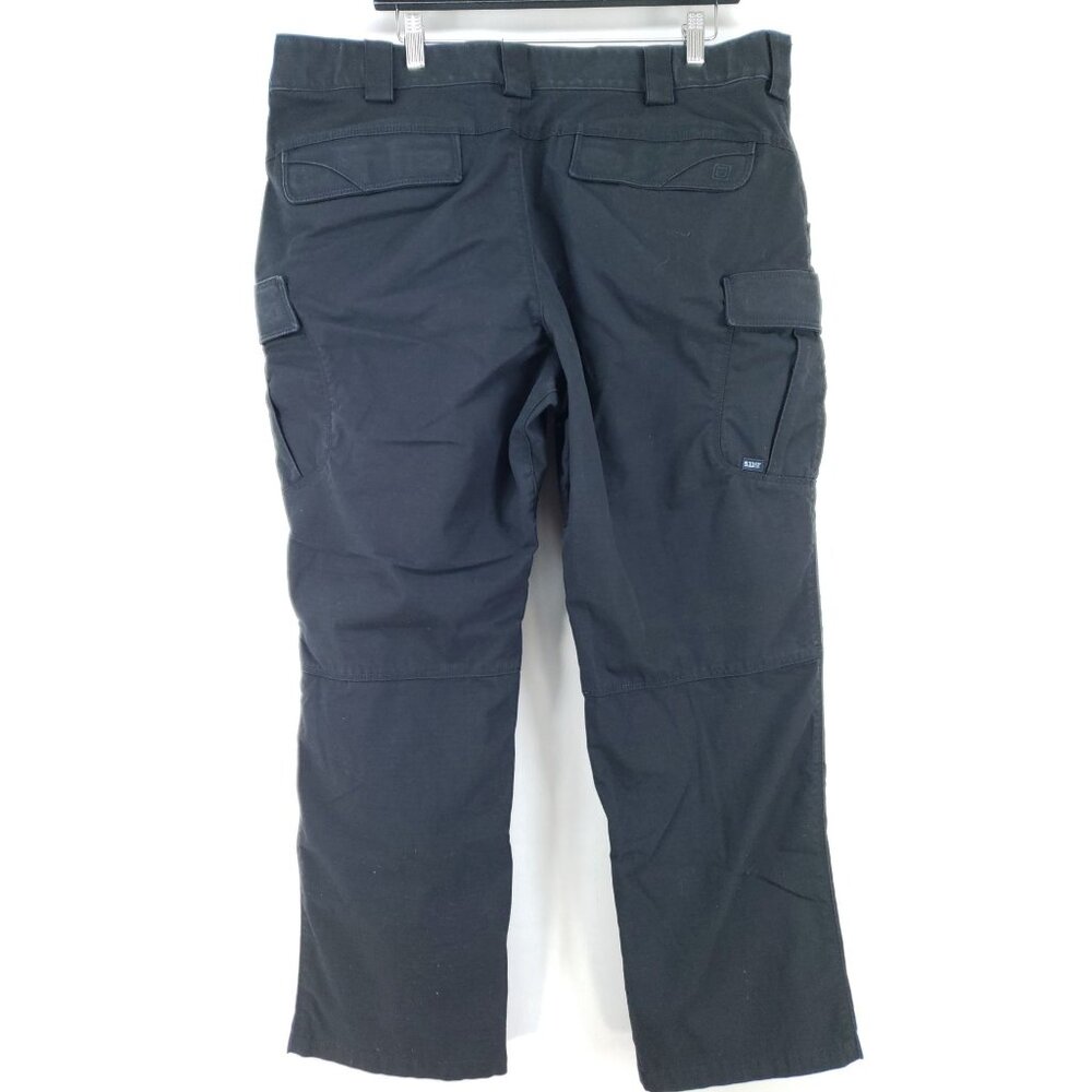 5.11 Tactical Utility Pants Mens Size 42x29 Black Polyester Blend High-Rise - Picture 4 of 9